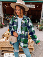 Langärmlige Button-Down-Jacken