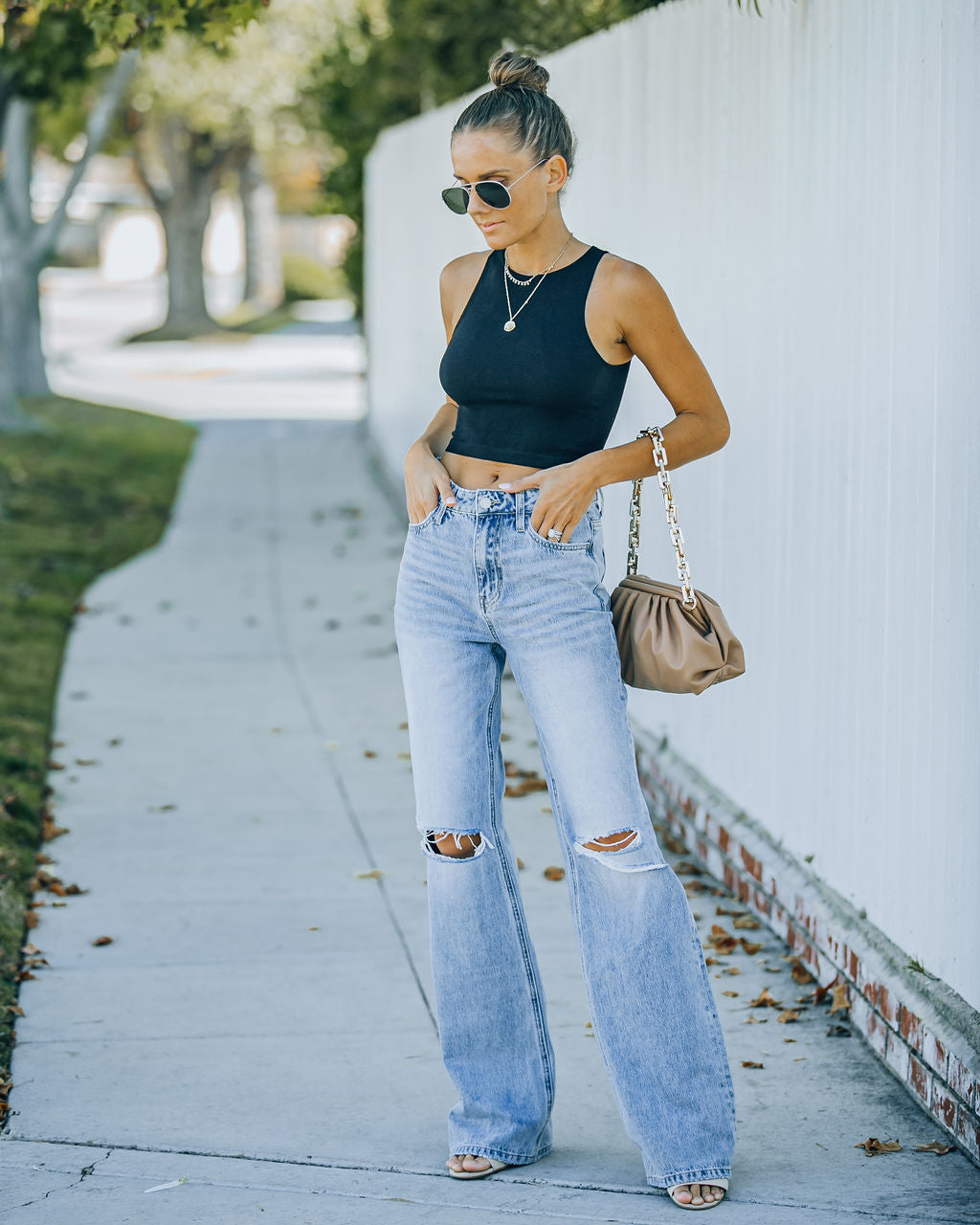 Nia High Rise 90'S Flare Denim Ins Street