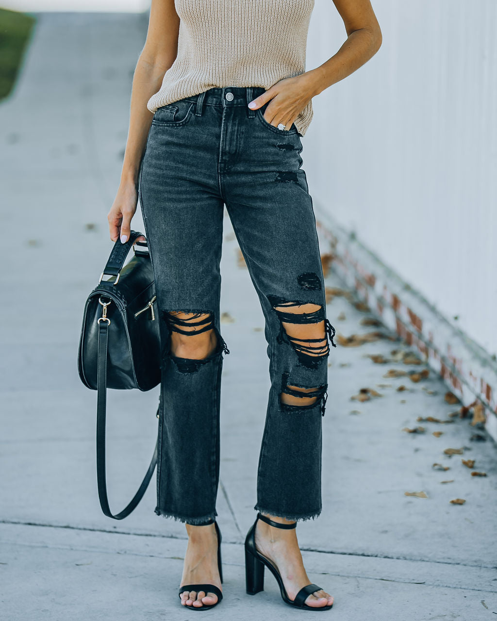 Carmen-High-Rise-Distressed-Straight-Leg-Denim Ins-Street