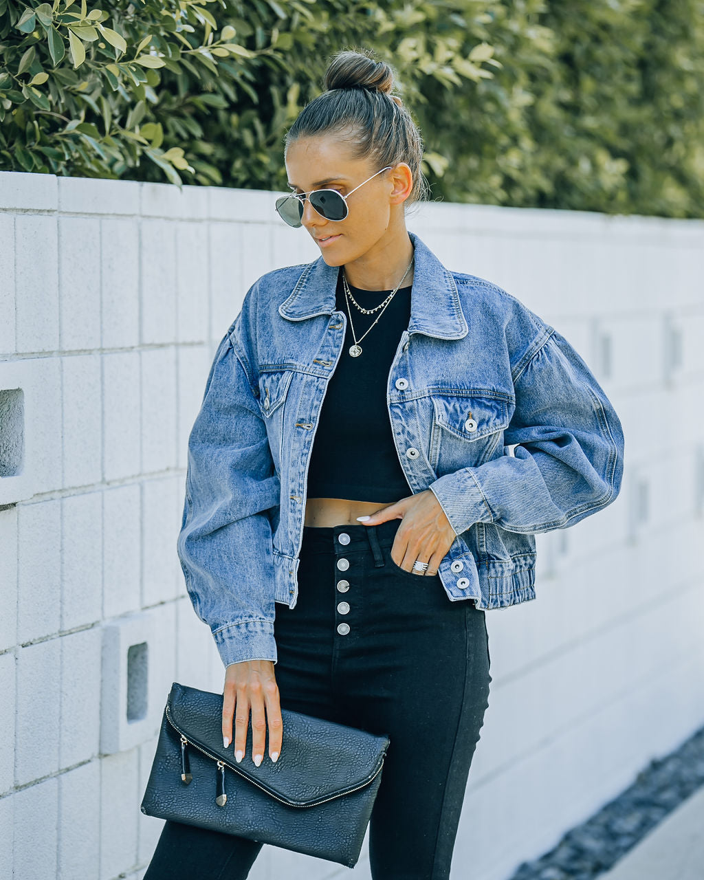 High Road Cropped Denim Jacket - FINAL SALE