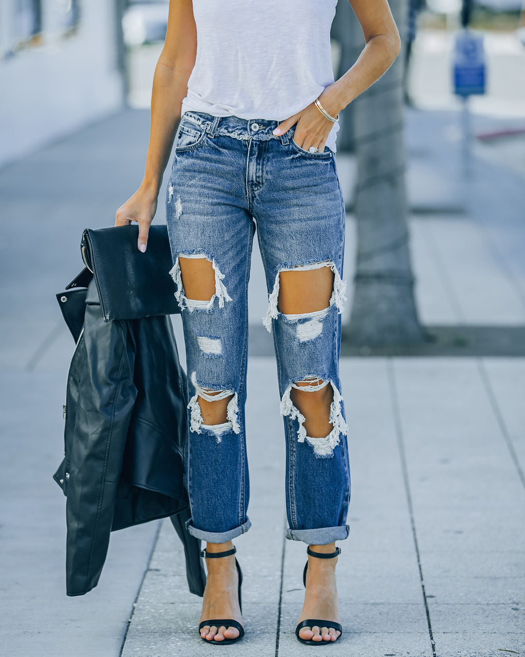 Jude Distressed Boyfriend Denim - FINAL SALE Ins Street