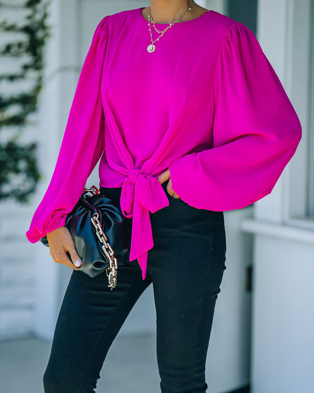 Feeling Freesia Bluse zum Binden – ENDGÜLTIGER VERKAUF