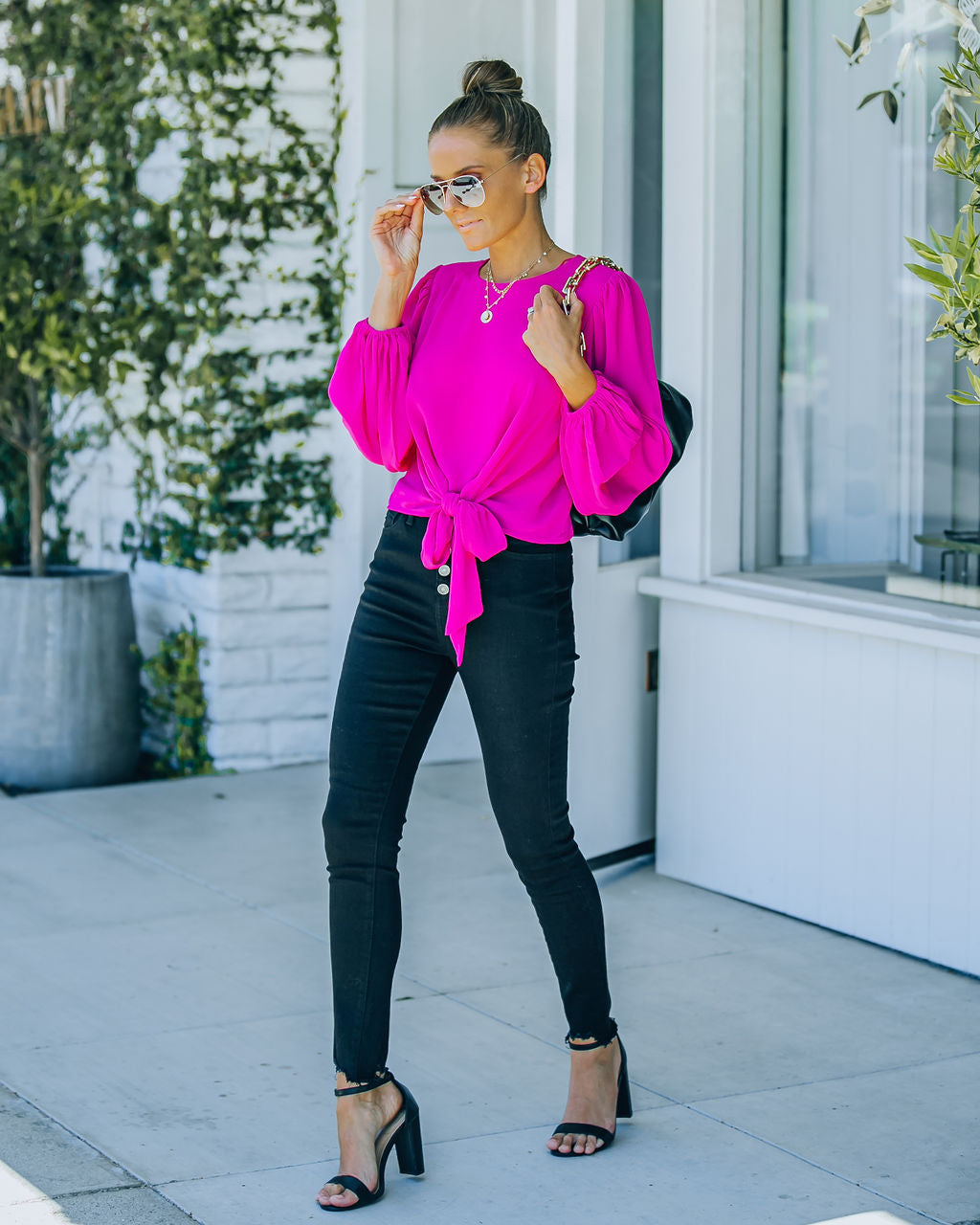 Feeling Freesia Bluse zum Binden – ENDGÜLTIGER VERKAUF
