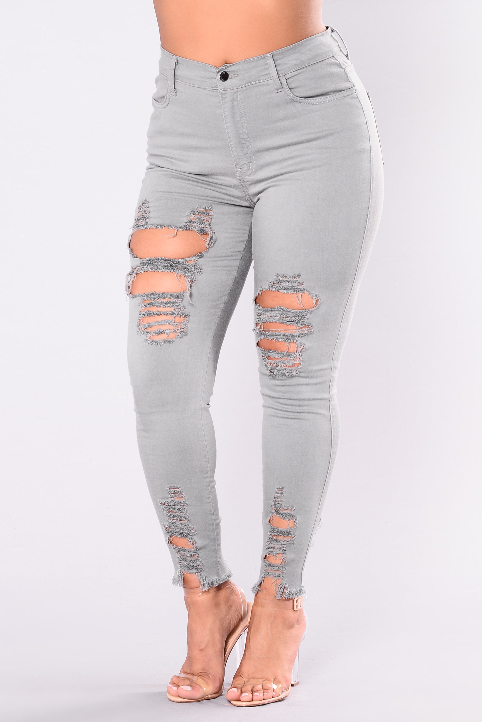 Tell Your Boy Bye Jeans - Grau