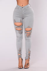 Tell Your Boy Bye Jeans - Grau
