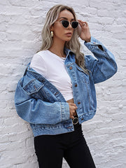 Flap Pockets Denim Jacket Sai Feel
