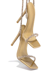 High Heels mit Strass-Schnürung