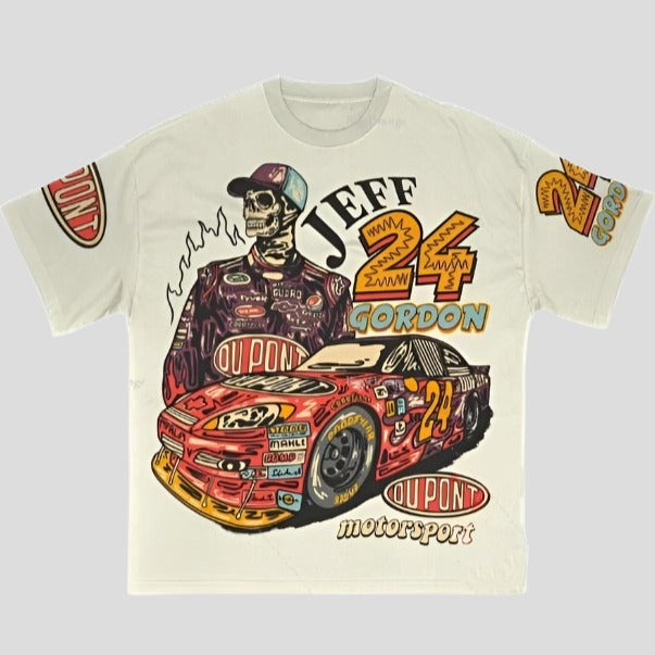 Camisetas con gráficos góticos estadounidenses de gran tamaño Y2K