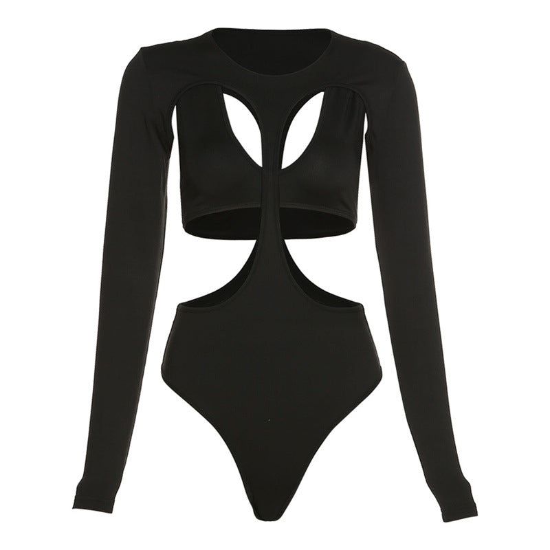 Star Power – Langärmliger Body mit Cut-Out