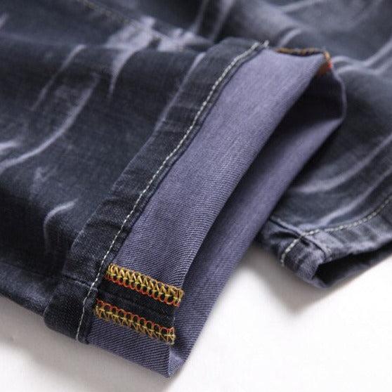 Batik-Zerrissene Jeans für Herren