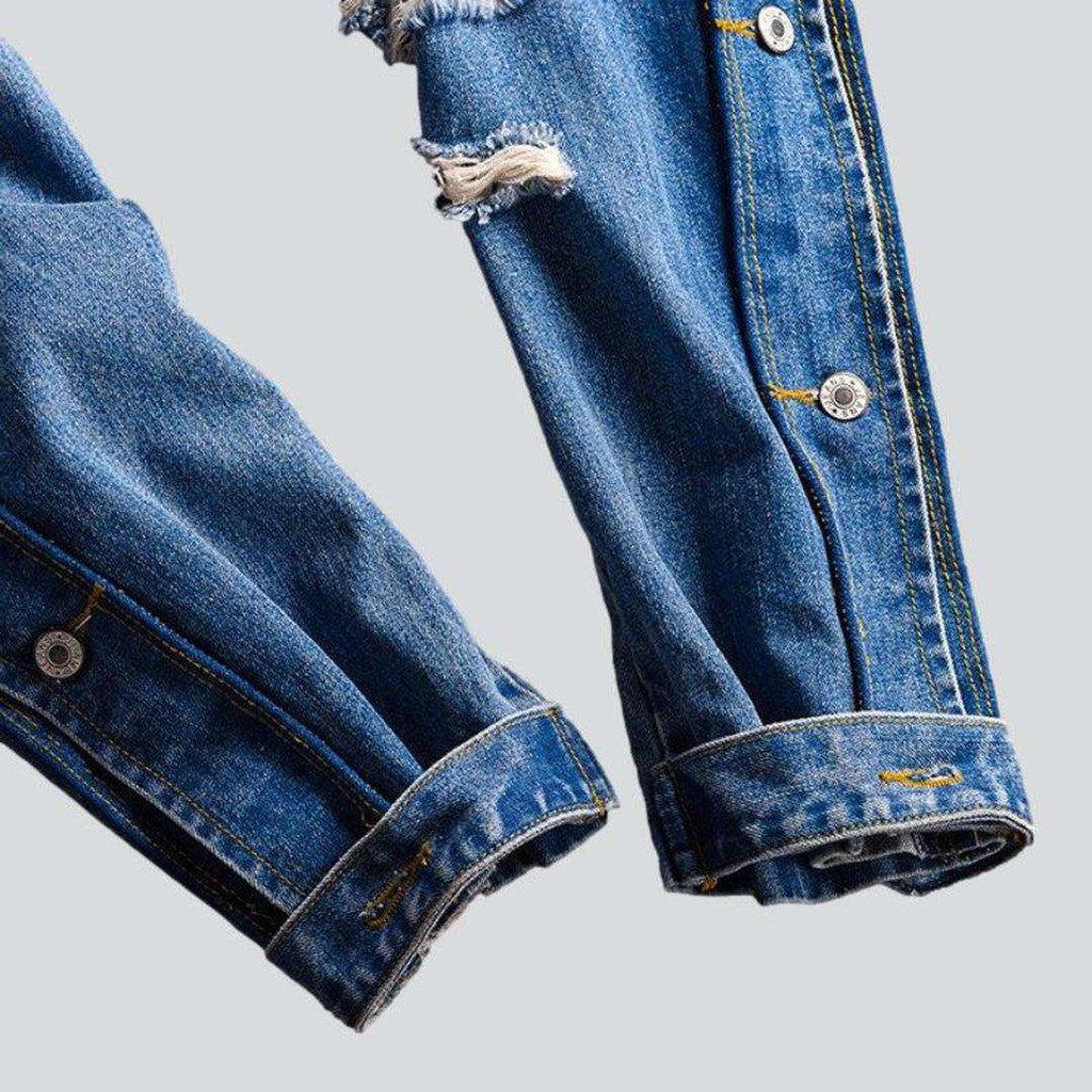 Lockerer Jeans-Overall im Used-Look für Herren