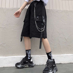 Pantalones cortos estilo Techwear para hombre