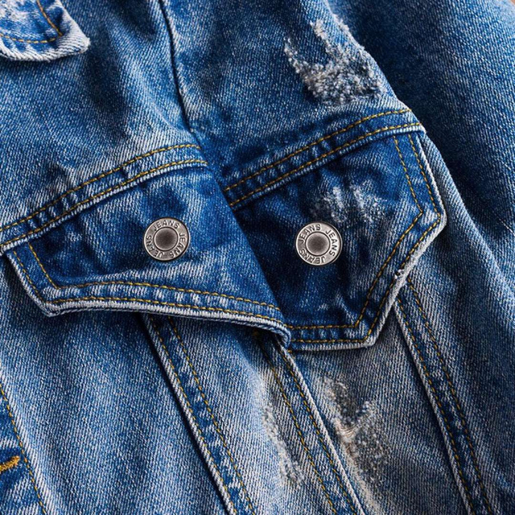 Lockerer Jeans-Overall im Used-Look für Herren