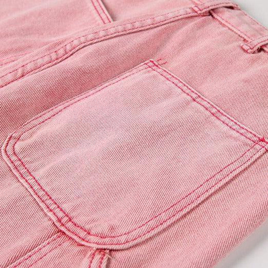 Vintage rosa Damen Baggy Jeans