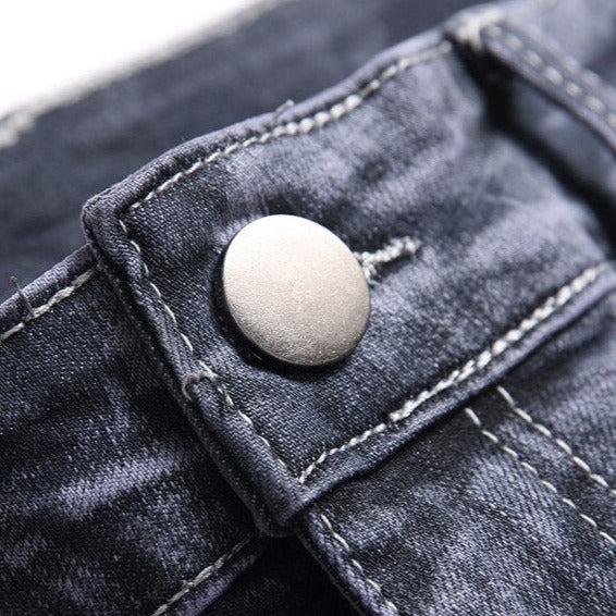 Batik-Zerrissene Jeans für Herren