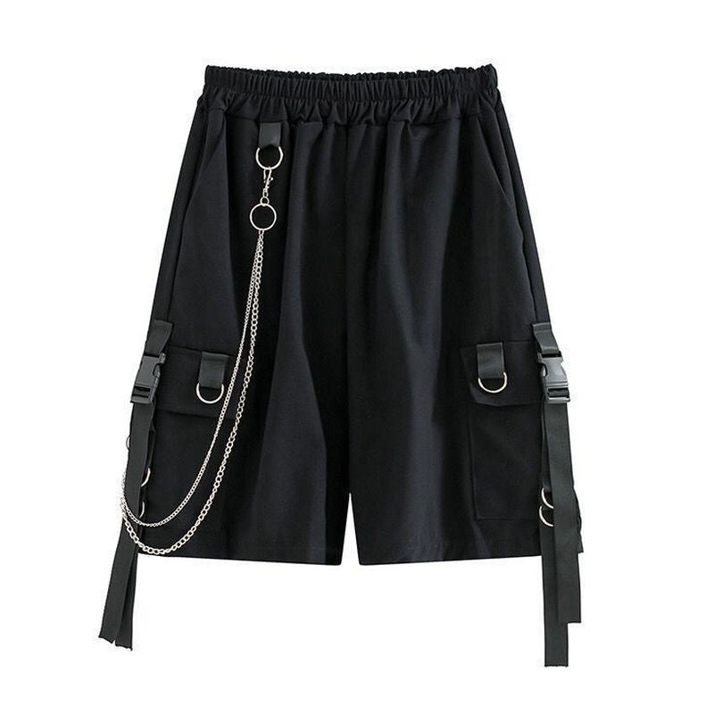 Pantalones cortos estilo Techwear para hombre