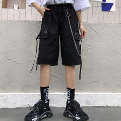 Pantalones cortos estilo Techwear para hombre