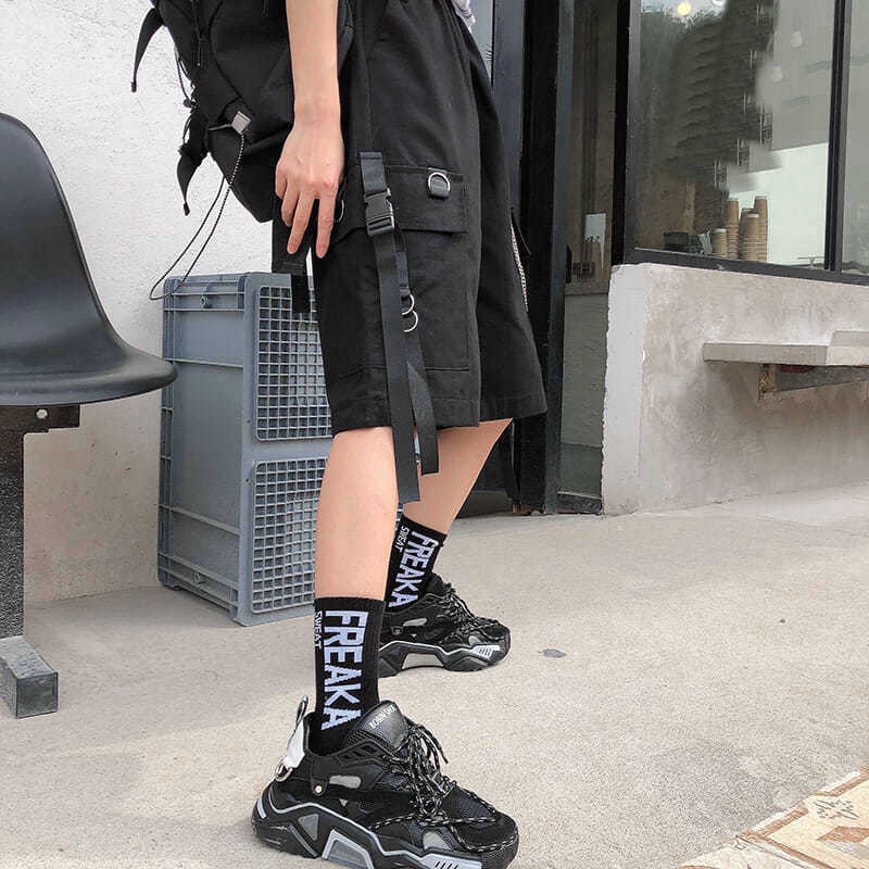 Pantalones cortos estilo Techwear para hombre