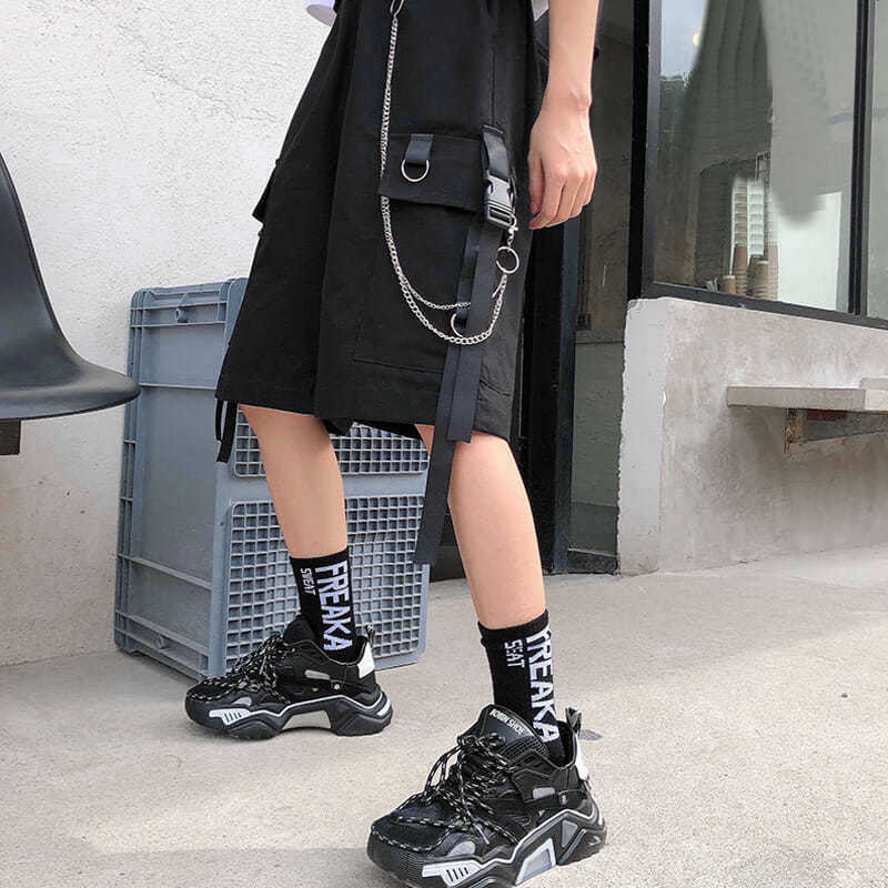 Pantalones cortos estilo Techwear para hombre