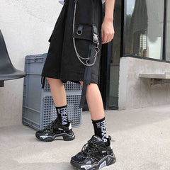 Pantalones cortos estilo Techwear para hombre