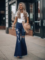 High Waist Flare Leg Jeans Sai Feel