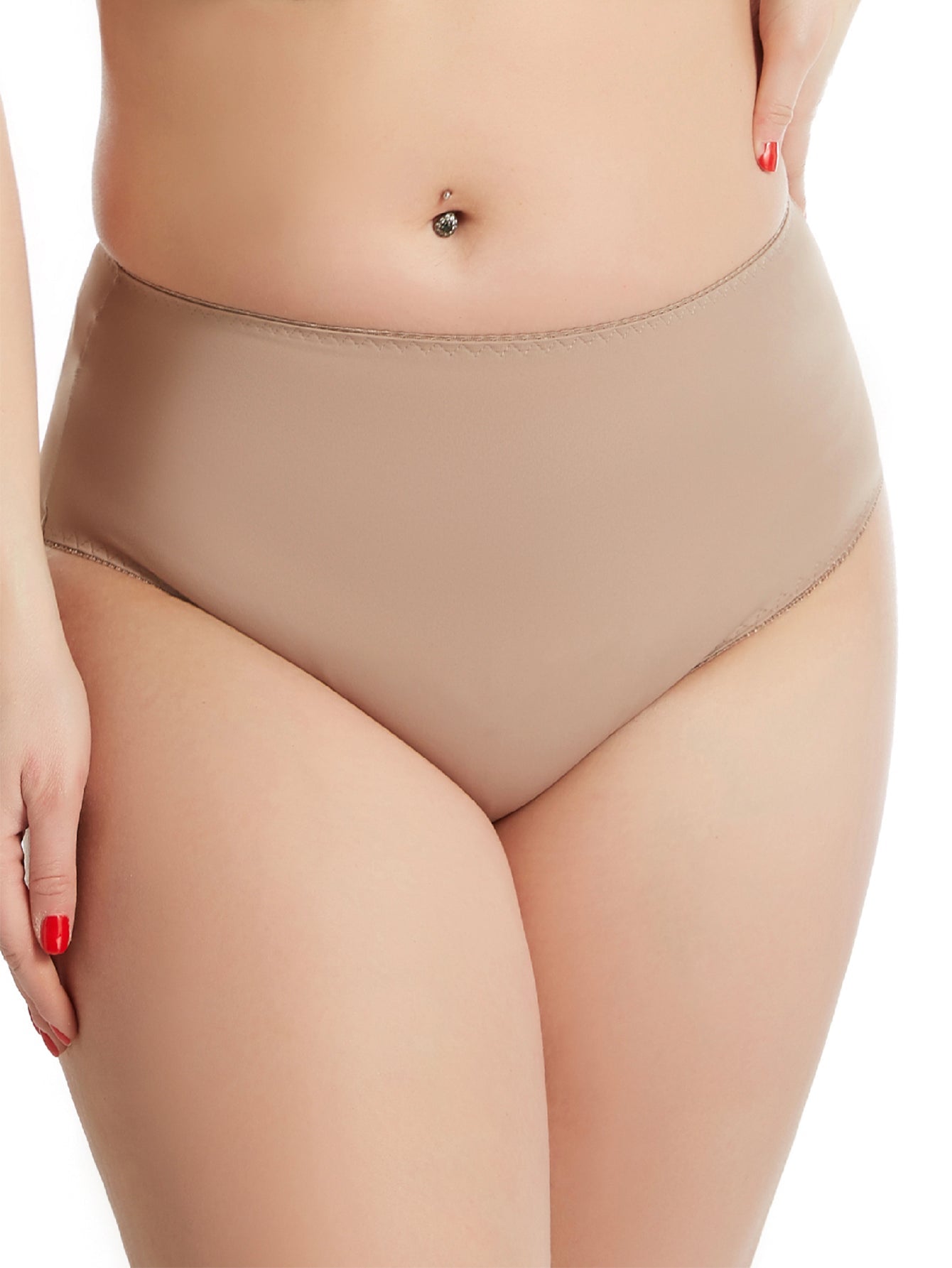 High Waist Panties for Women Underwear Ladies Big Size Briefs Traceless Plus Size Thin Satin Sexy Panties Sai Feel