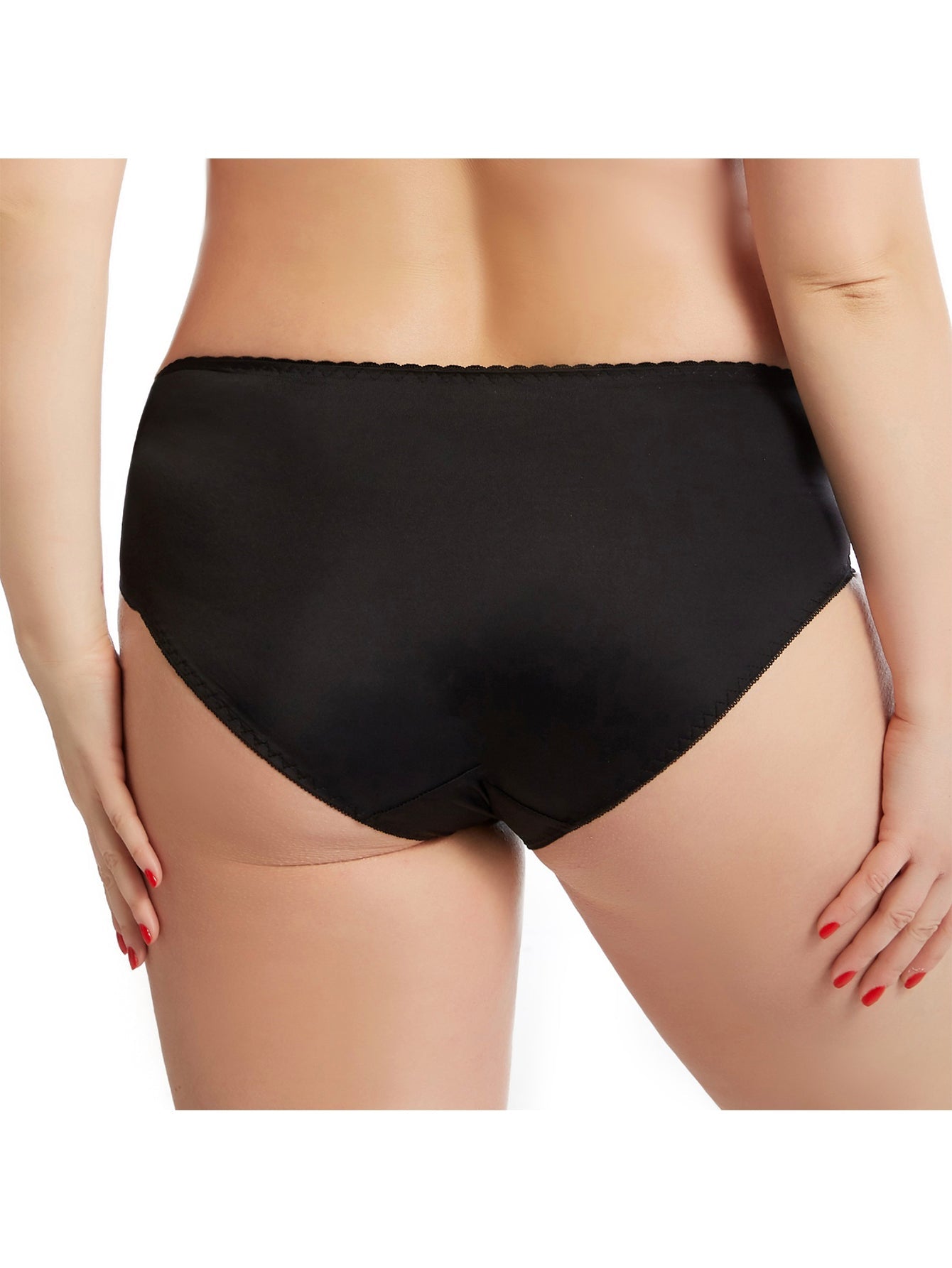 High Waist Panties for Women Underwear Ladies Big Size Briefs Traceless Plus Size Thin Satin Sexy Panties Sai Feel