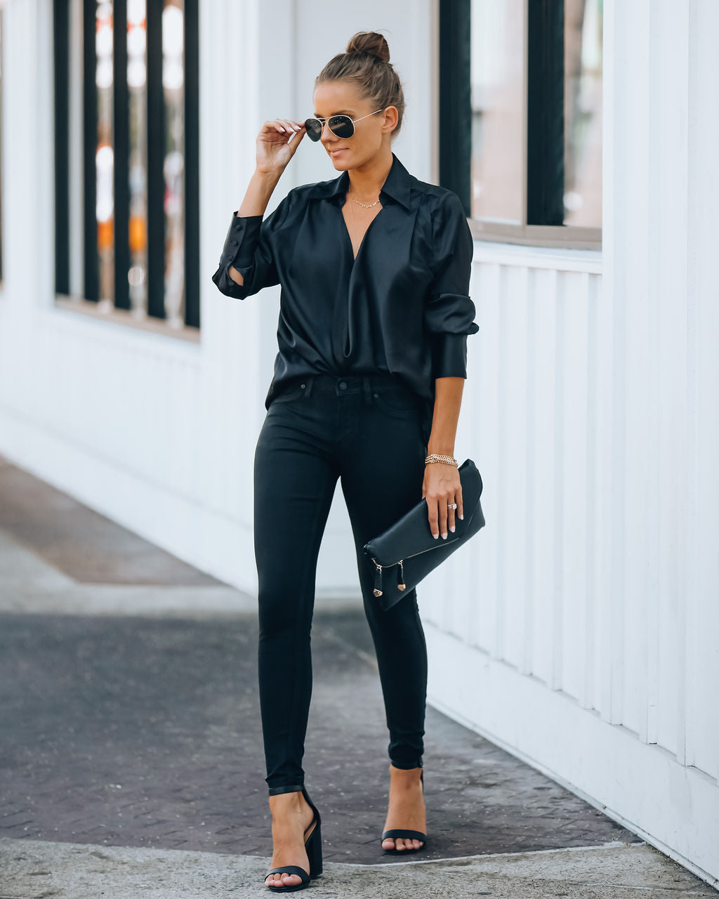 Night Out Mid Rise Coated Skinny Ins Street