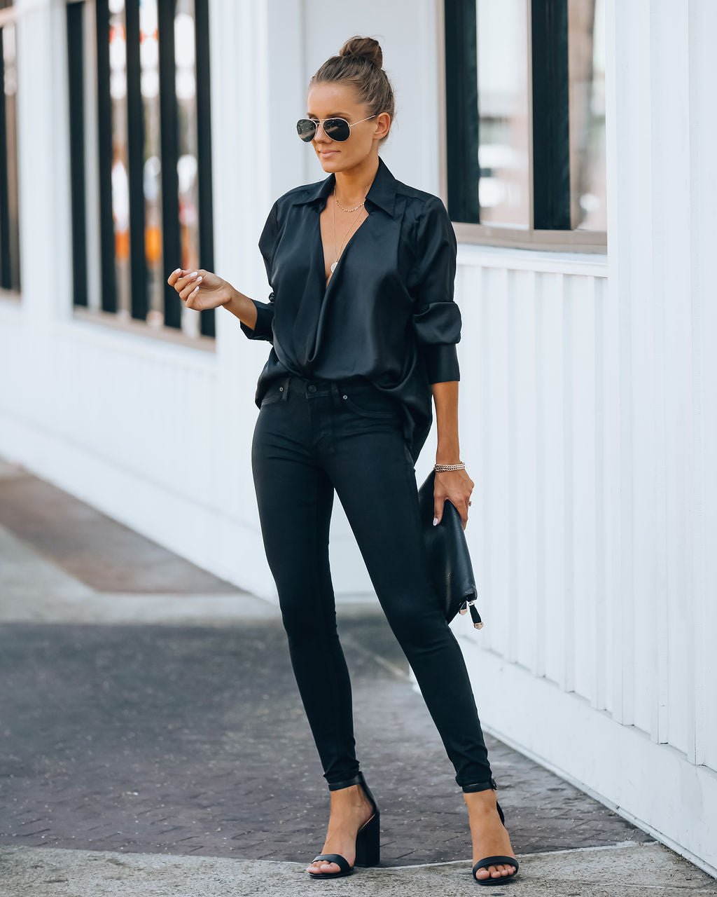 Night Out Mid Rise Coated Skinny Ins Street
