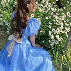 Vestido largo de princesa de la cabaña de hadas