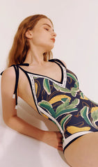 Wendbares Bikini-Set mit hoher Taille - Schwarz