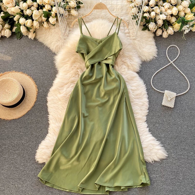 Modische süße Satin-Partykleider