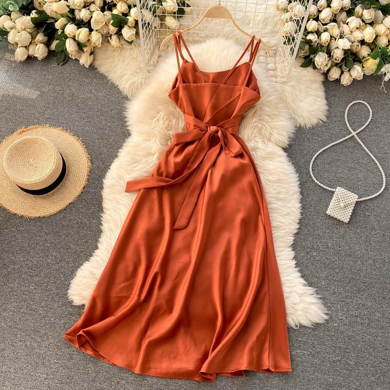 Modische süße Satin-Partykleider