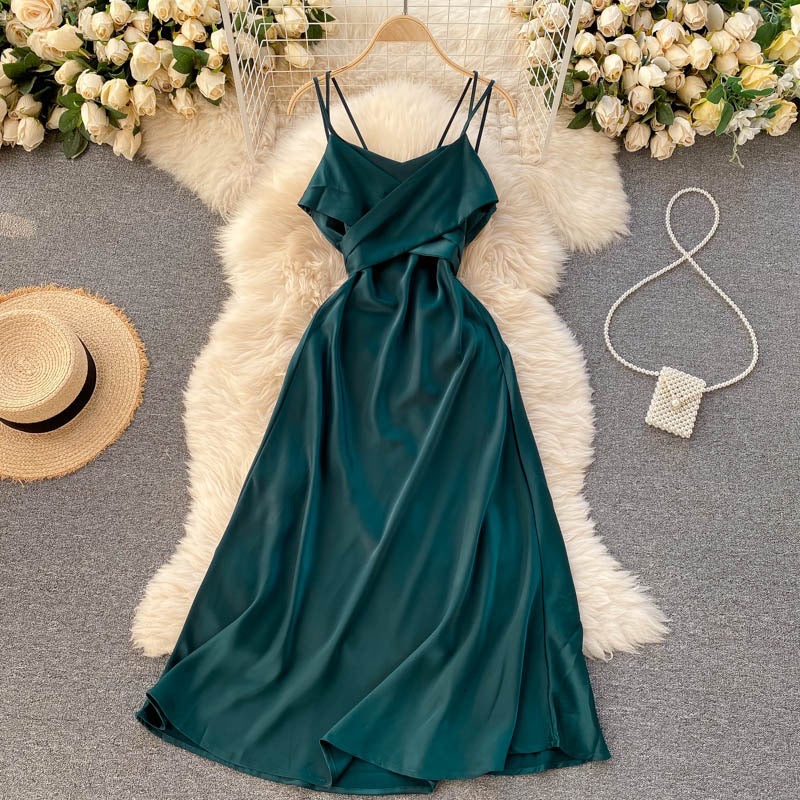 Modische süße Satin-Partykleider