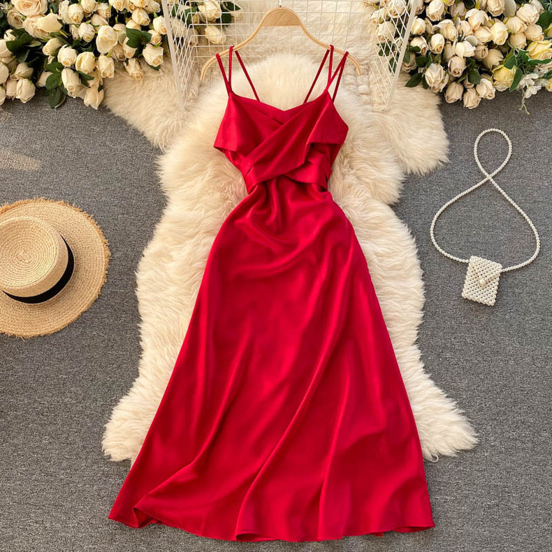 Modische süße Satin-Partykleider