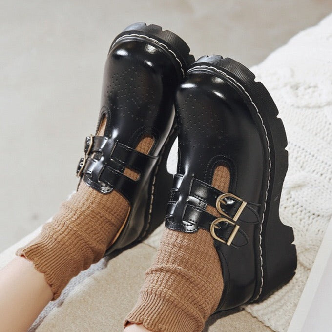 Japanese Retro Mary Janes Shoes