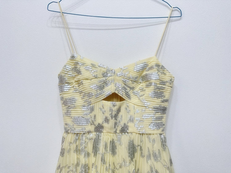 Jacquard-Midikleid mit Stufendesign in Grau
