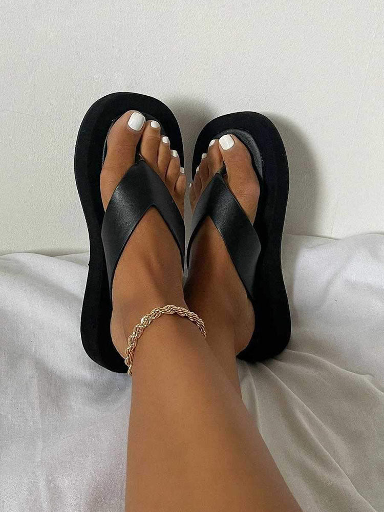 Lässige Hausschuhe mit Clip-Toe