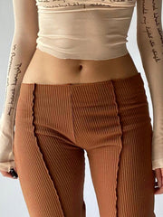 Low Waistline Flare Pants Sai Feel
