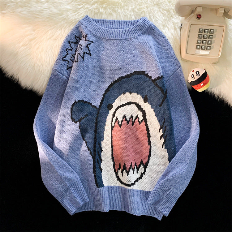 Pullover mit Hai-Klatschmuster