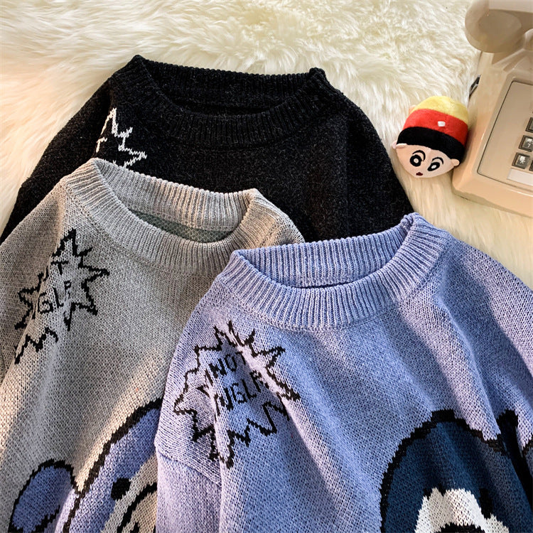 Pullover mit Hai-Klatschmuster
