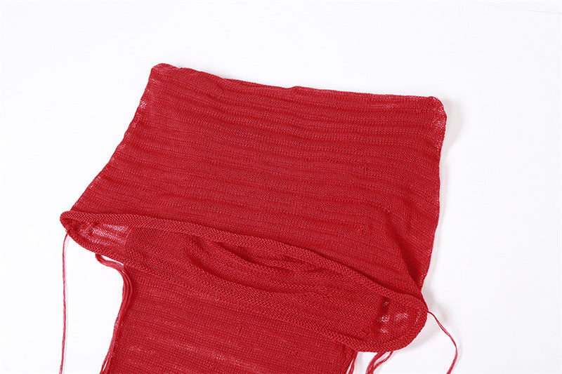 Arachne Strickweste mit Kapuze