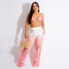 Freizeitanzug mit Farbverlauf und Quaste