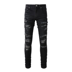 Stylische Skinny Jeans im Used-Look für Herren