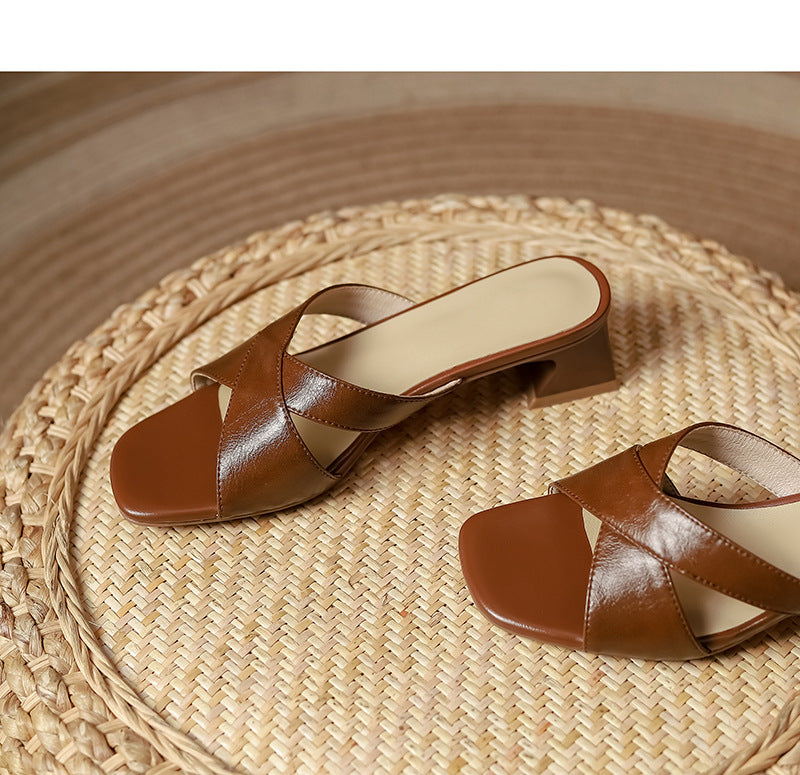 Sandalias de tacón de bloque