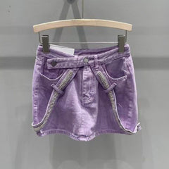 Süßer, würziger Jeansrock mit Verzierung