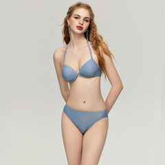 Girls Rash Guard 2-Piece Swimsuit Set - Long Sleeve high Waist Thong Bikini Set,Beach Sexy Bra Crop Top Short Pants Jumpsuits 2 Piece Outfits