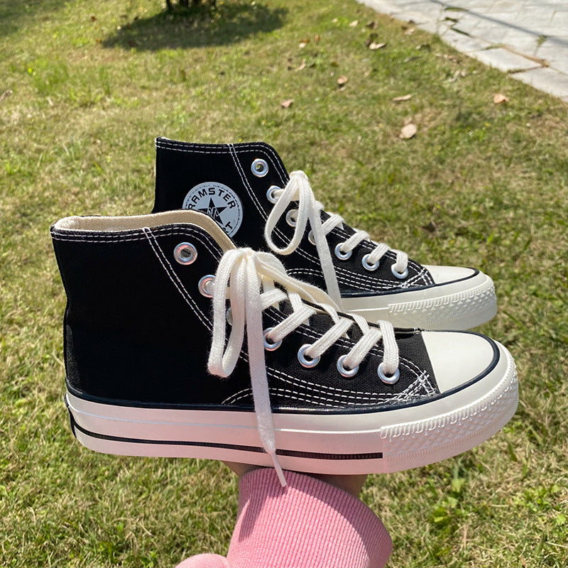 Stylish Women's Female Korean Style Versatile Canvas Shoes Newgew