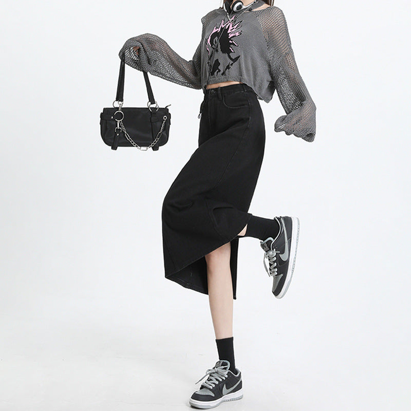 Alco Geneve Maxi-Jeansrock