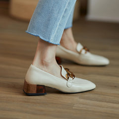 Ada Echtleder-Loafer mit Kette